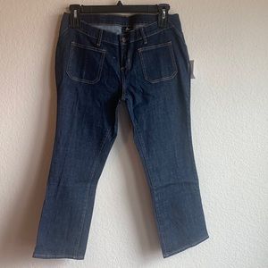 NWT Luxe Essential Denim women’s maternity, dark blue jeans